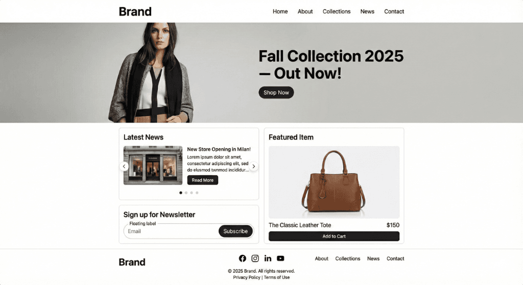 Modern Website After Redesign